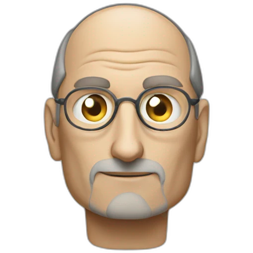steve jobs is thinking question emoji