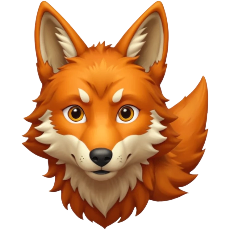 orange wolf emoji