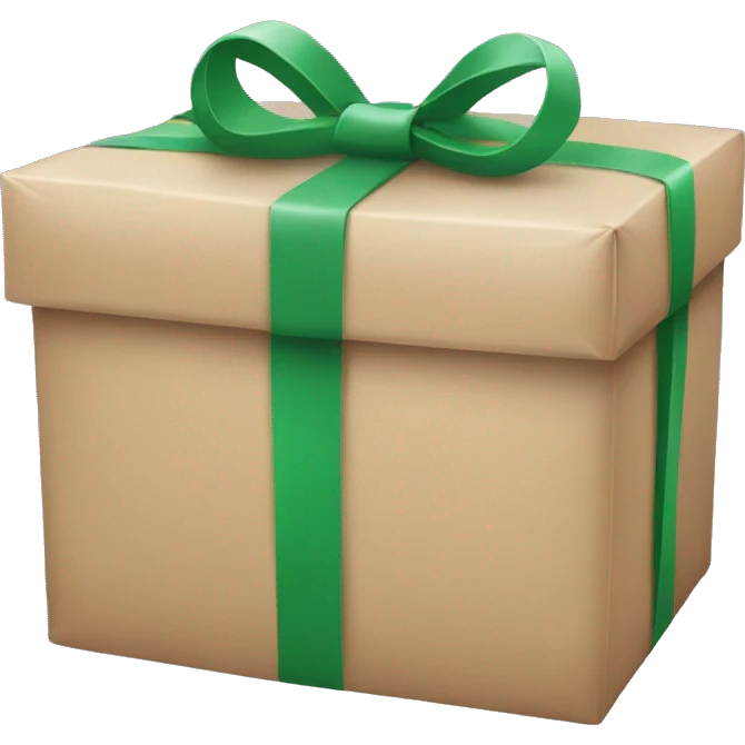 Two gift packages emoji
