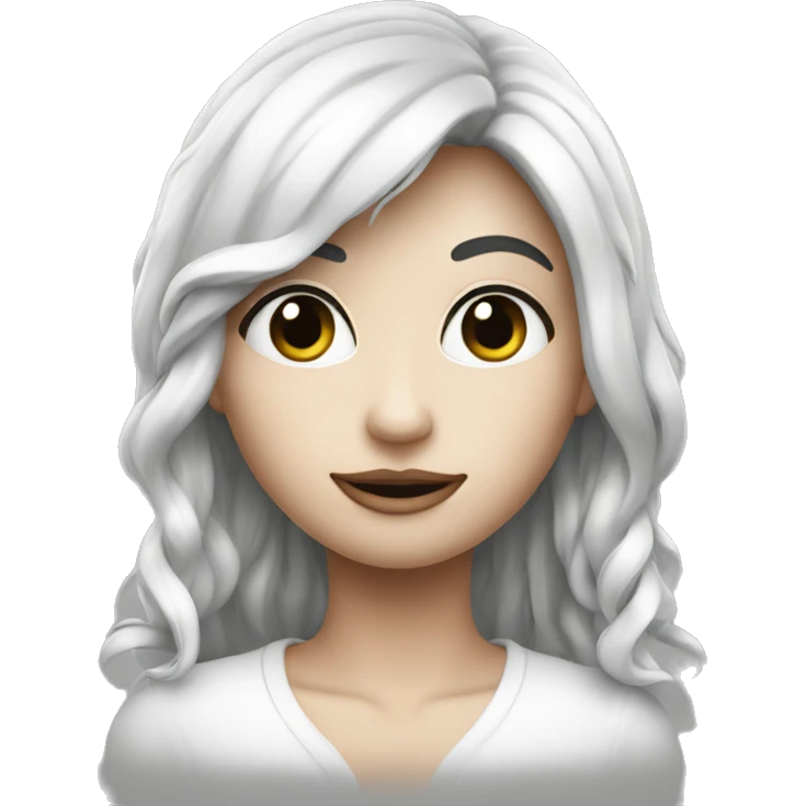 Emoji de fresa en blanco y negro emoji