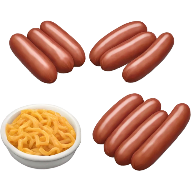 paquete de salchichas emoji