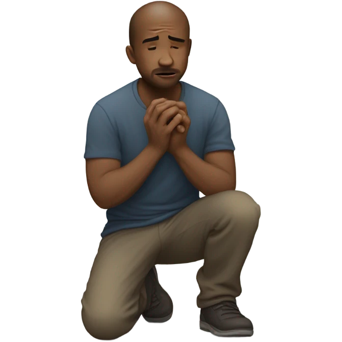 man begging for money emoji