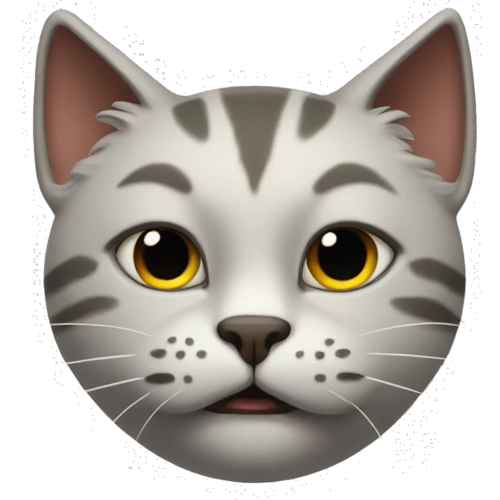 Freaky cat emoji