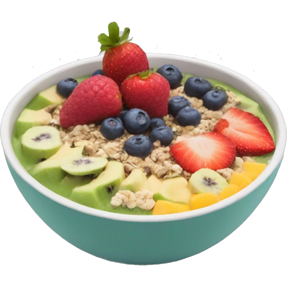 Smoothie bowl emoji