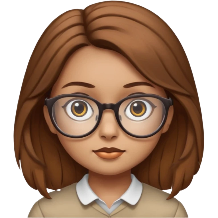 funny looks like and owl and is a girl and gas glasses emoji