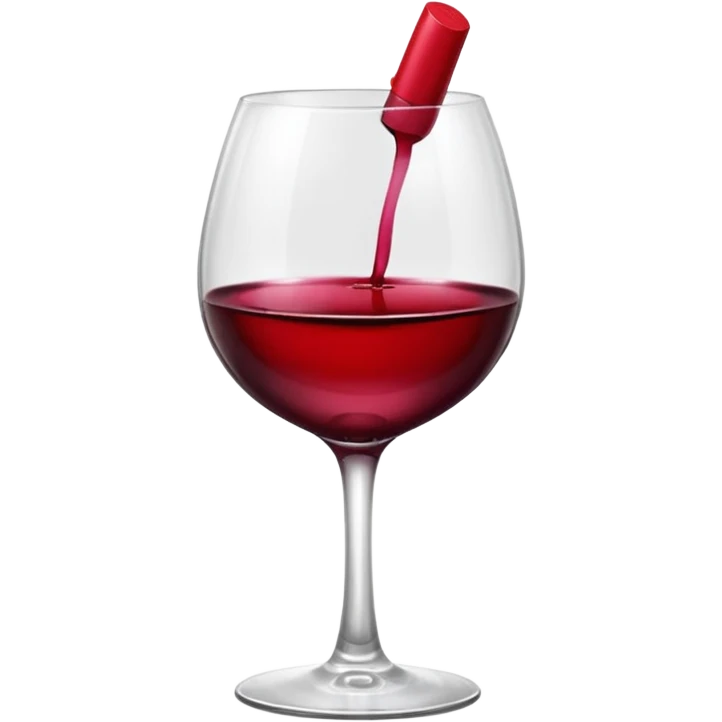 lipstick kiss on red wine glass emoji