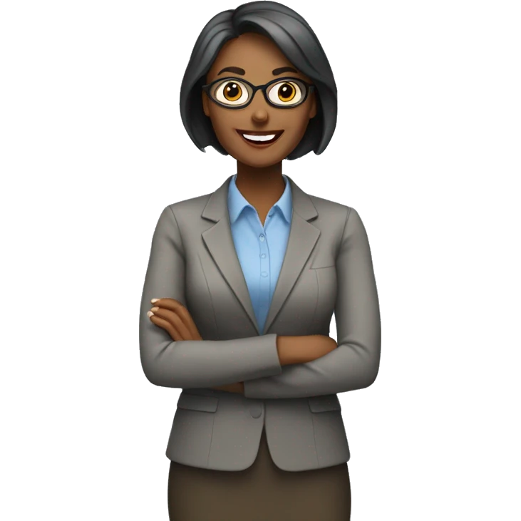 Teacher woman happy emoji