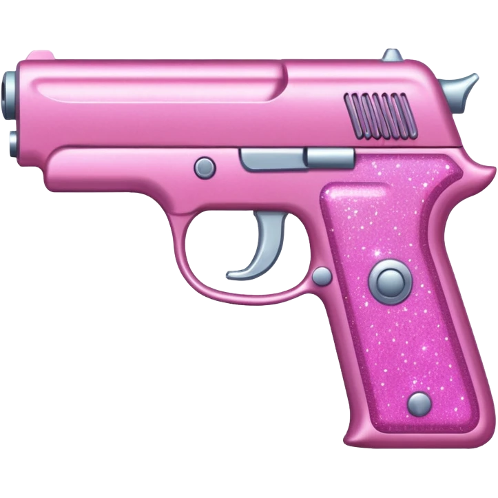 pink sparkly gun emoji