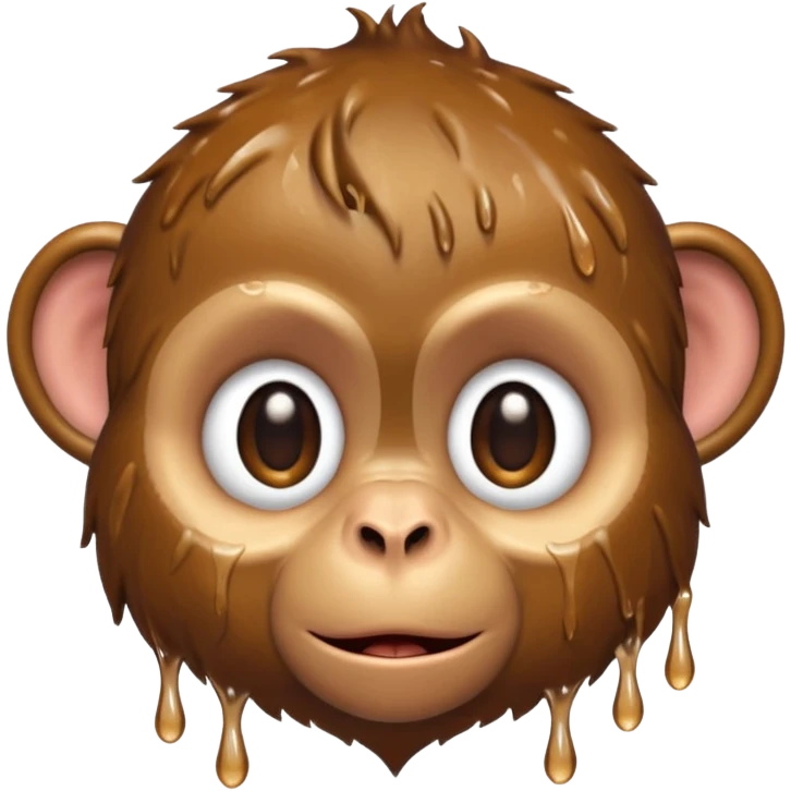 a wet monkey emoji