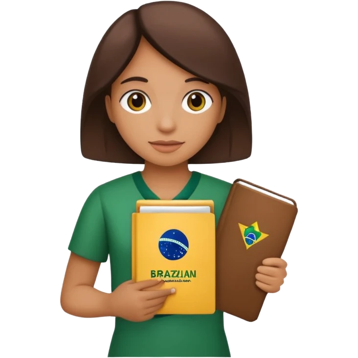 Crie esse emoji 👤 com a constituição brasileira nas mãos  emoji