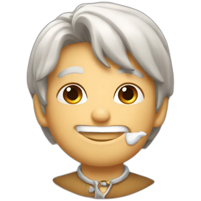 Évoli qui tient un coeur dans sa bouche emoji