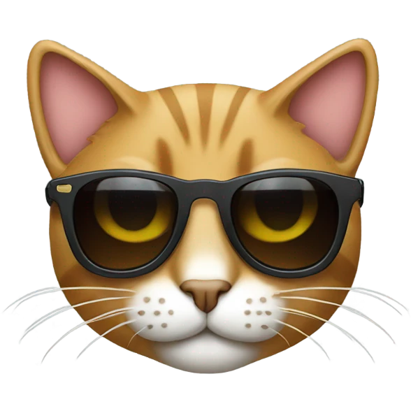 Cat with sunglasses emoji