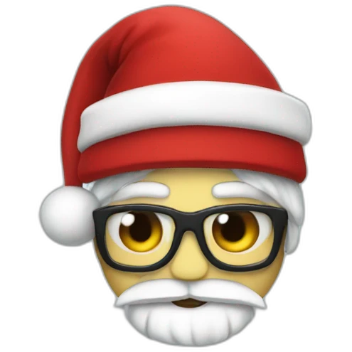 caravan palace wearing a red Christmas Hat  emoji