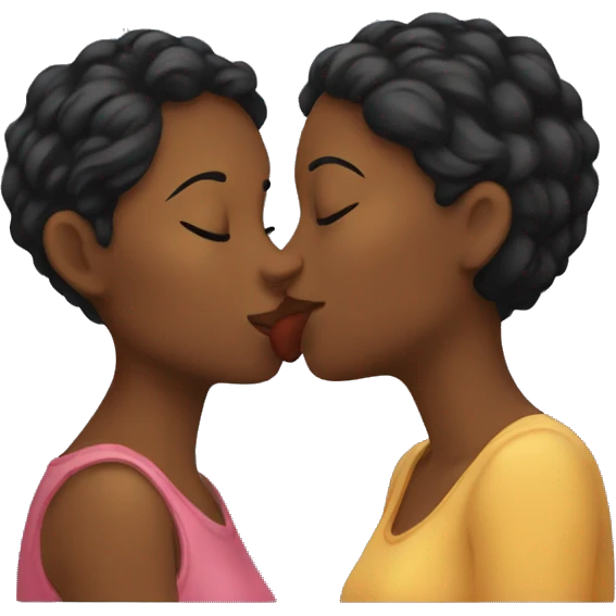 two women kissing emoji