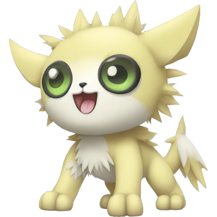  kawaii cool edgy Digimon-Fakemon-animal full body emoji