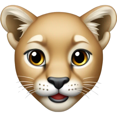 Puma mit Zipfelmütze emoji