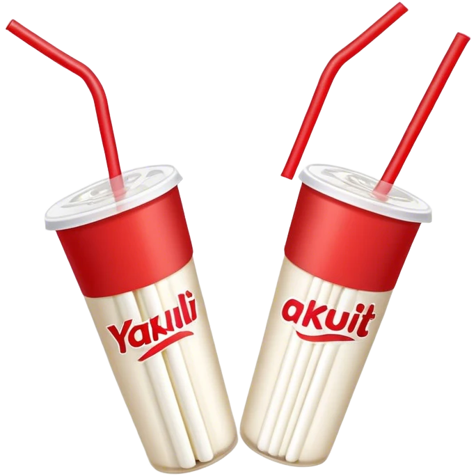 straw pack Korea Yakult emoji