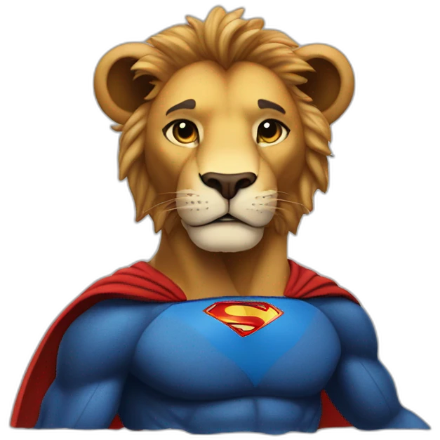leo the lion superman emoji