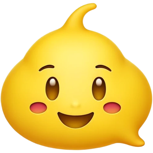 happy emoji，not circle，use blob style emoji
