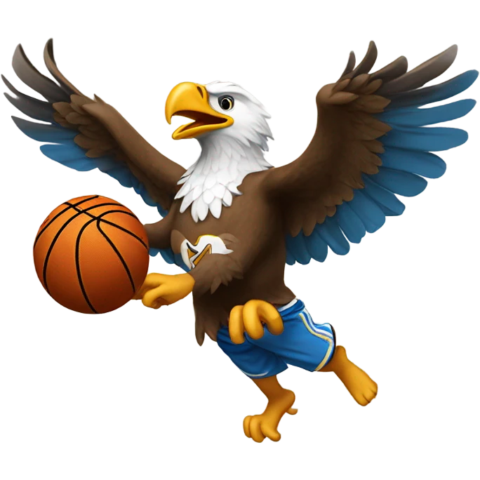 eagle mascot dunking emoji