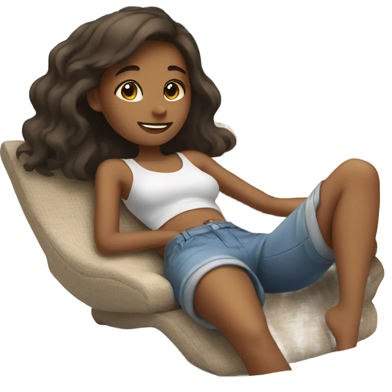 Girl relaxing emoji