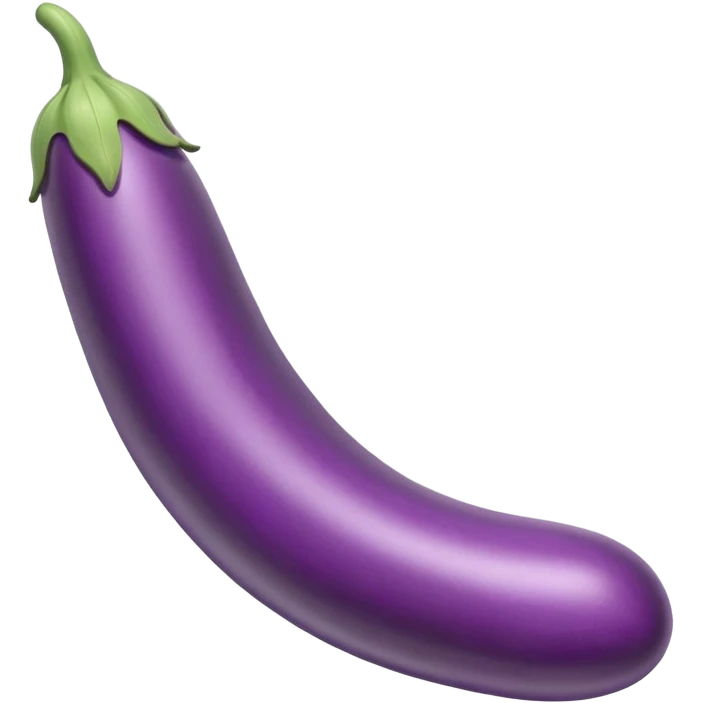 dildo shaped long eggplant emoji