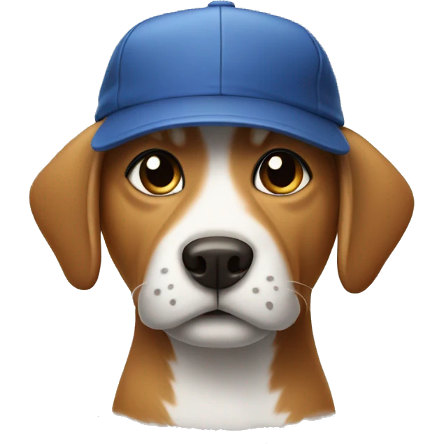 Dog with cap emoji