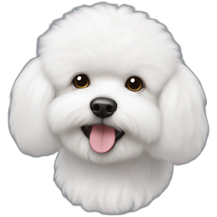 rounded-head-fluffy-bichon-frise emoji