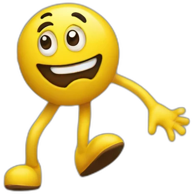 yellow m&m shrugging with transparent background  emoji