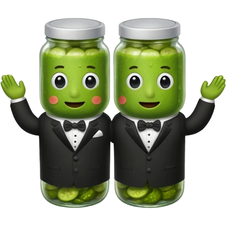 2 pickles getting married emoji