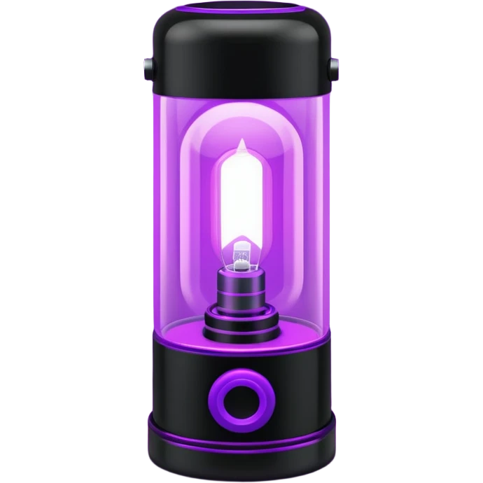 1980s black lighting lamp emoji