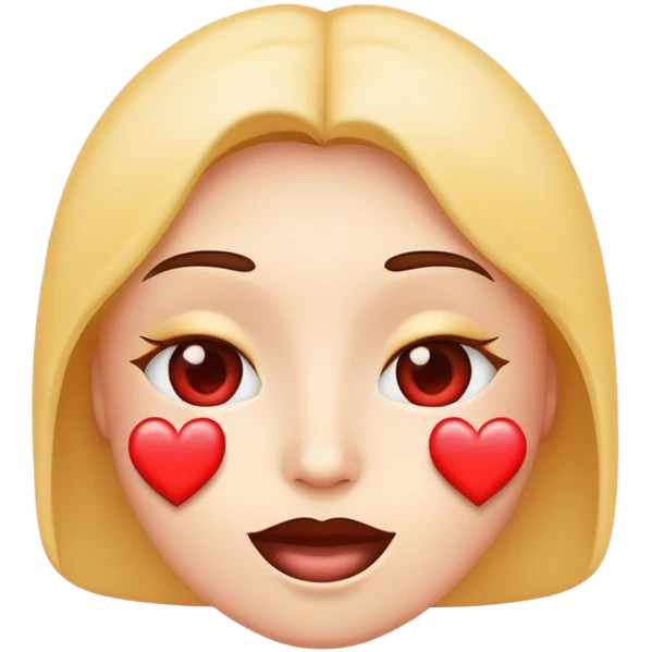 emoji face hearts instead eyes emoji
