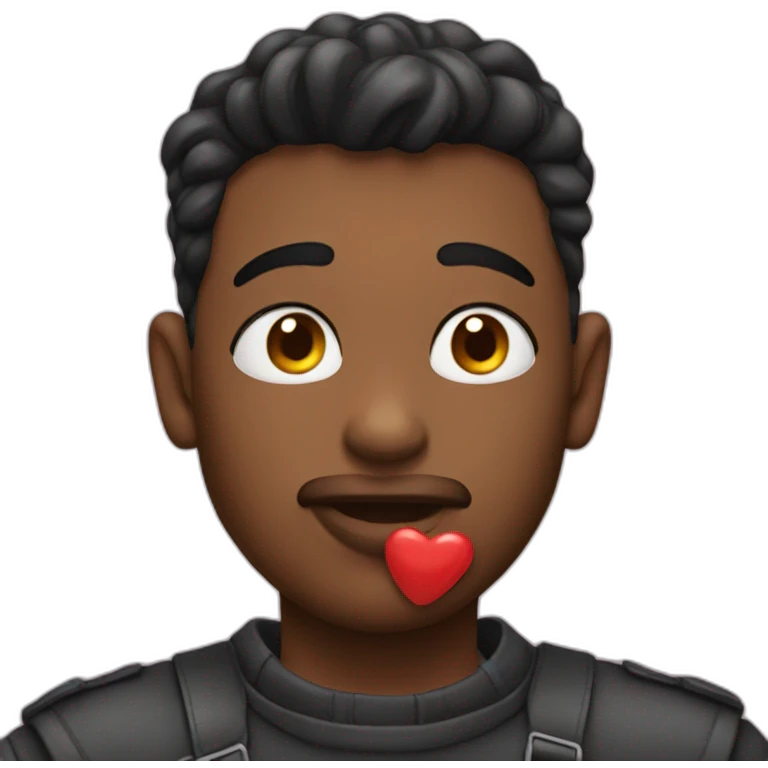 Gay men kissing lips emoji