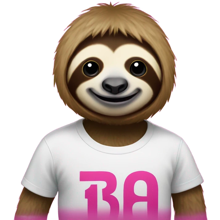 Sloth in T-mobile shirt emoji