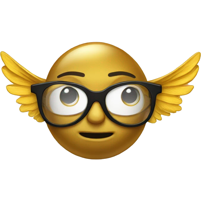 golden snitch ball in glasses emoji