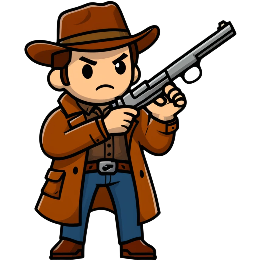 Arthur Morgan the gunslinger  emoji