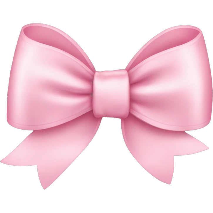 light pink ribbon bow emoji