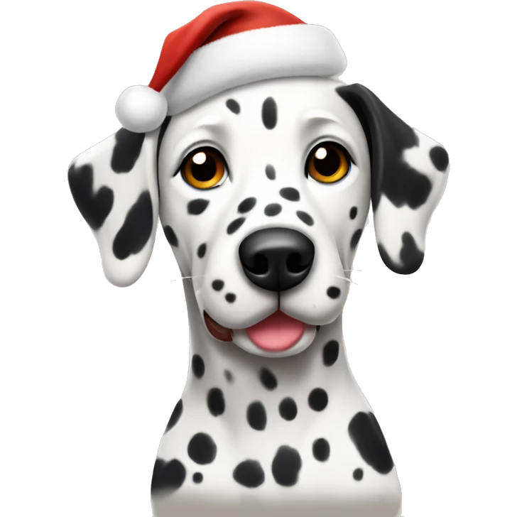 dalmatian christmas vibe emoji
