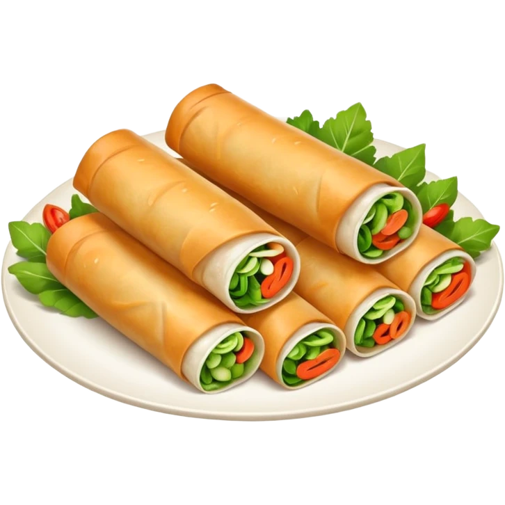 spring rolls vector make them look very real emoji