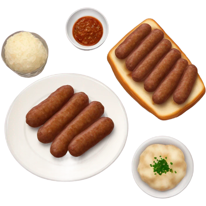 Bosnian national dish called cevapi  emoji