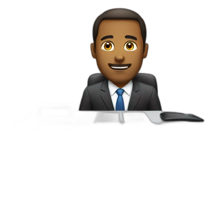 job interview desk white men  emoji