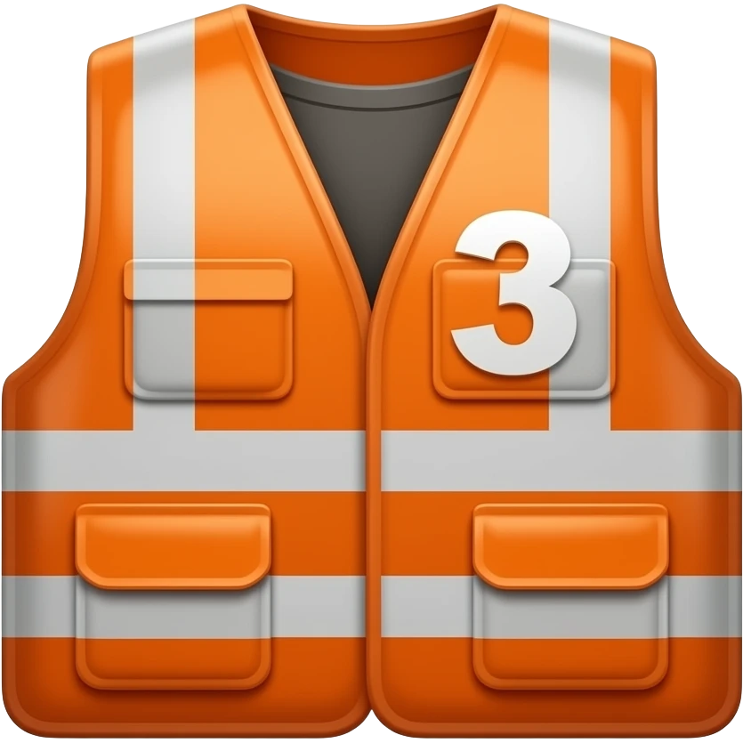 жилет рабочего 3, добавь тень снизу emoji