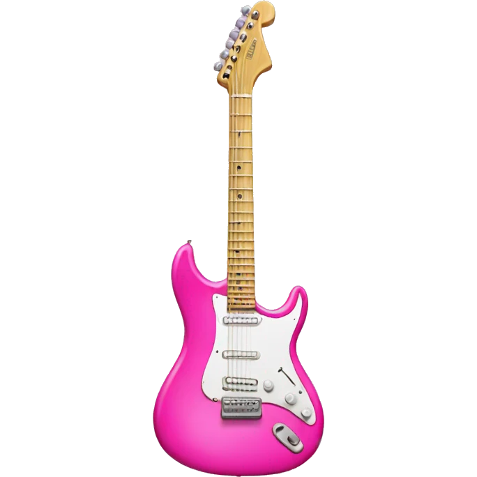 Pink electric guitar emoji
