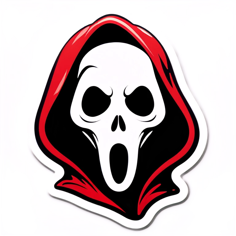 Ghostface from scream with heart eyes emoji