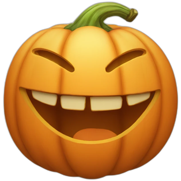 laughing pumpkin emoji