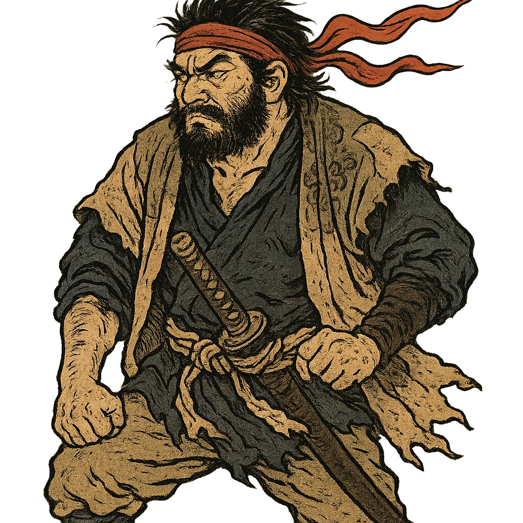 ukiyo-e style outlaw emoji
