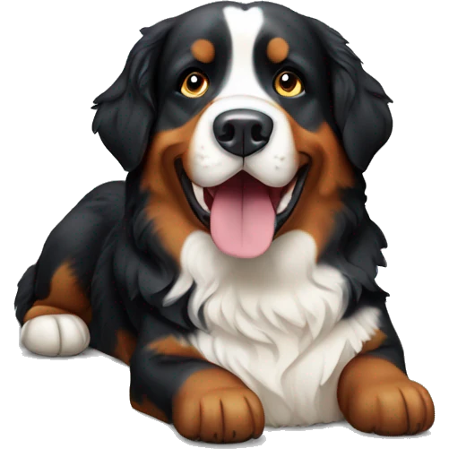 Bernese mountain dog  emoji