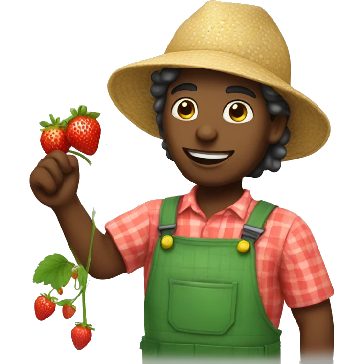 strawberry picker emoji
