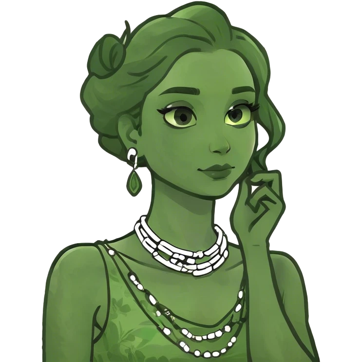 Girl with hand around neck emoji