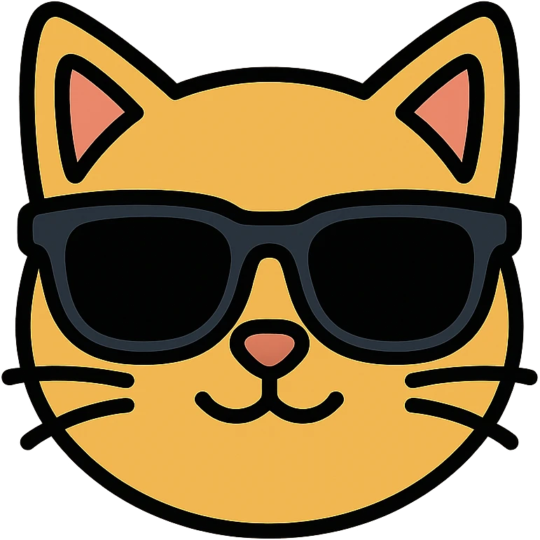 cat wearing sunglasses emoji